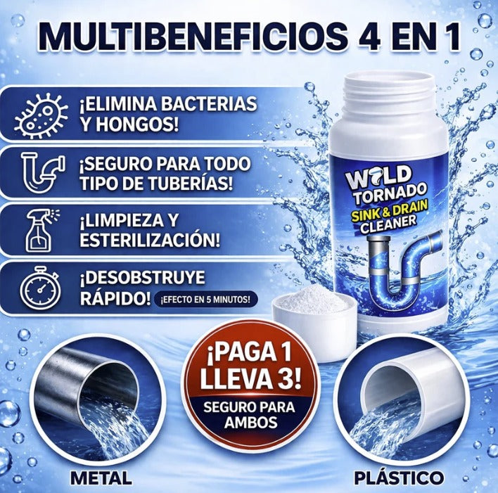 WILD TORNADO DESATASCADOR PROFESIONAL