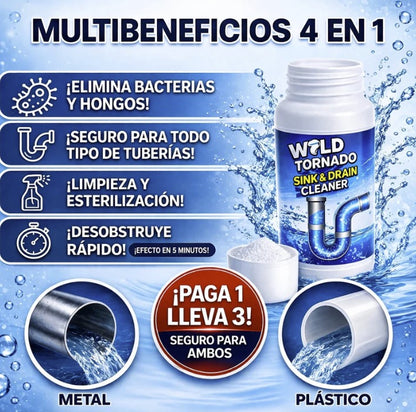 WILD TORNADO DESATASCADOR PROFESIONAL